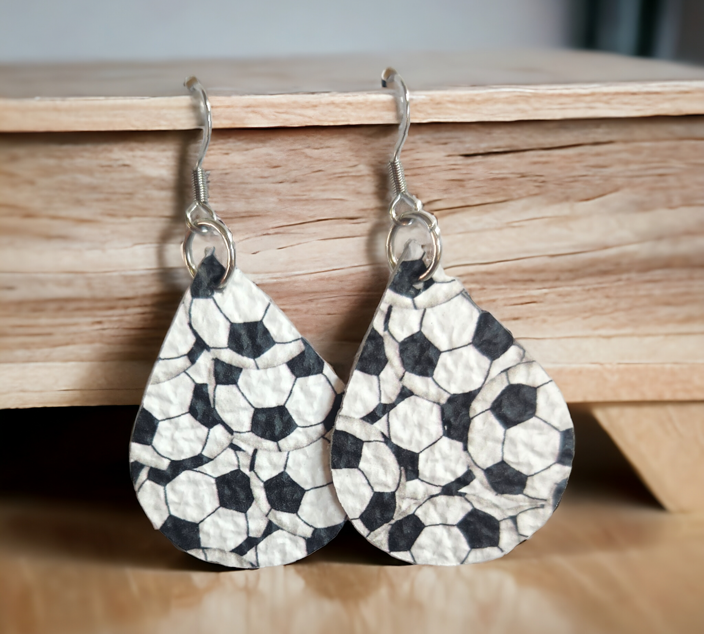 Soccer Teardrop Earrings