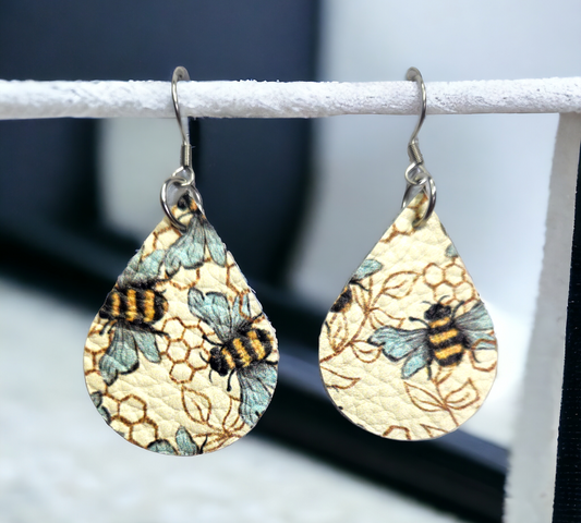 Honeybee Teardrop Earrings