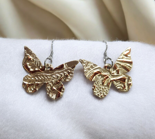 Metallic Gold and Copper Butterflies