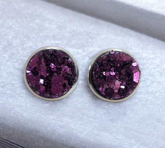 Dark Purple Studs