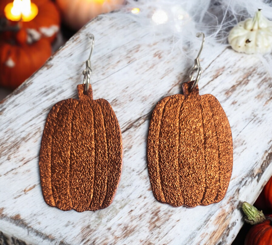 Burnt Orange Embossed Pumpkins