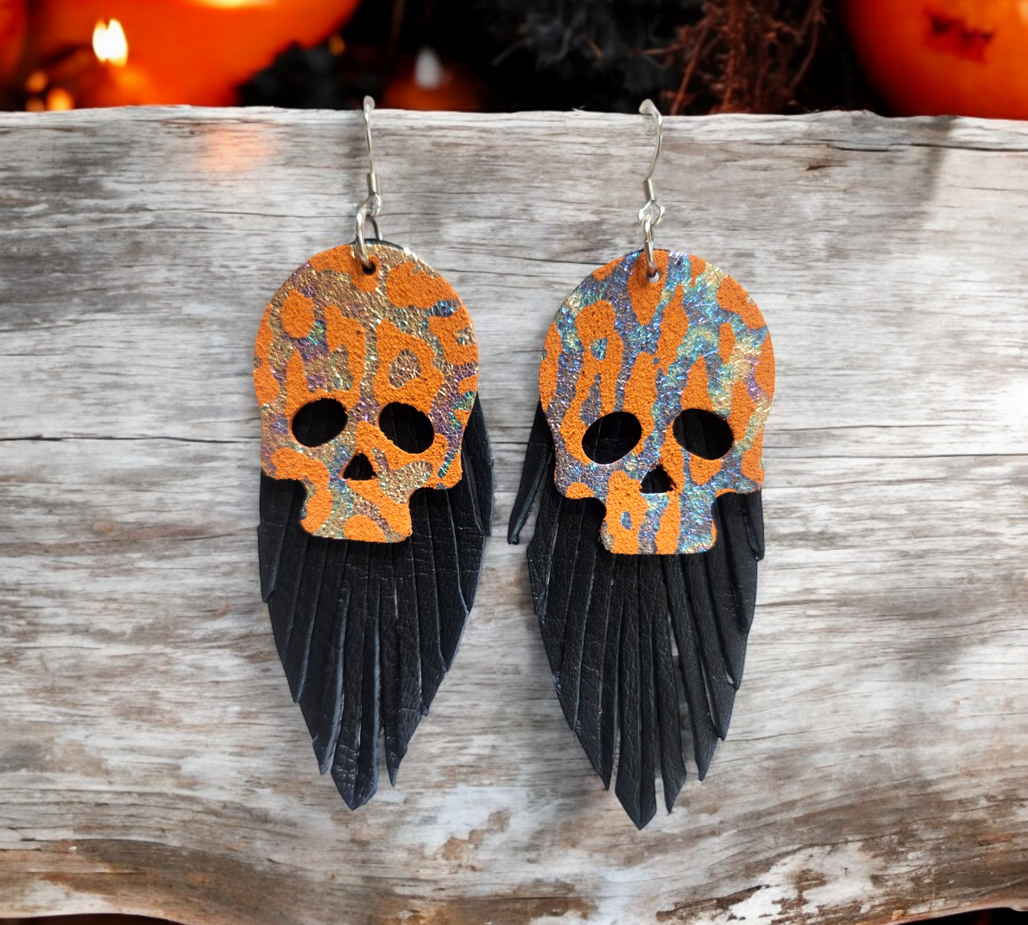 Orange Skulls and Black Fringe