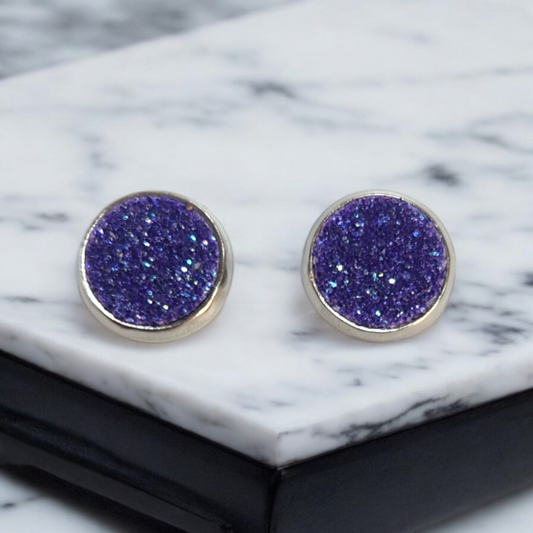 Regalia Purple Studs (8mm)