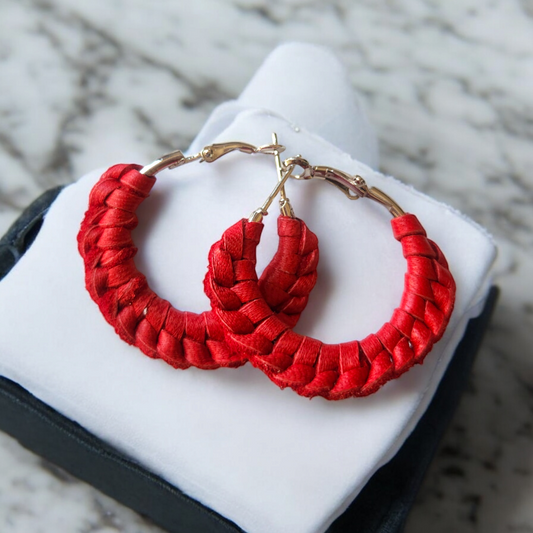 Braided Hoop Earrings (SM)