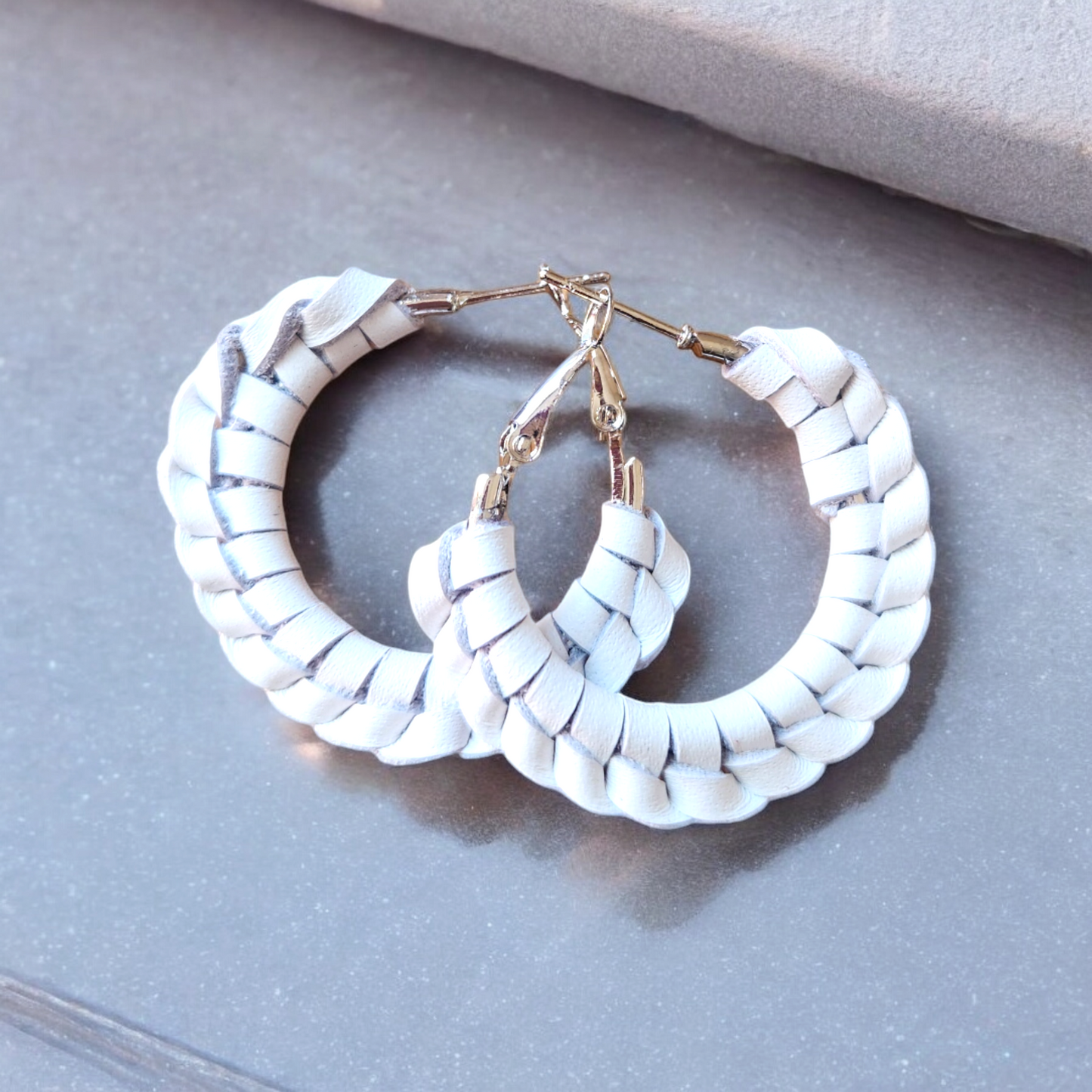 Braided Hoop Earrings (SM)