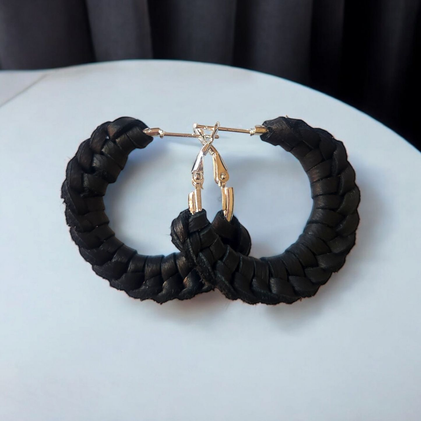 Braided Hoop Earrings (SM)