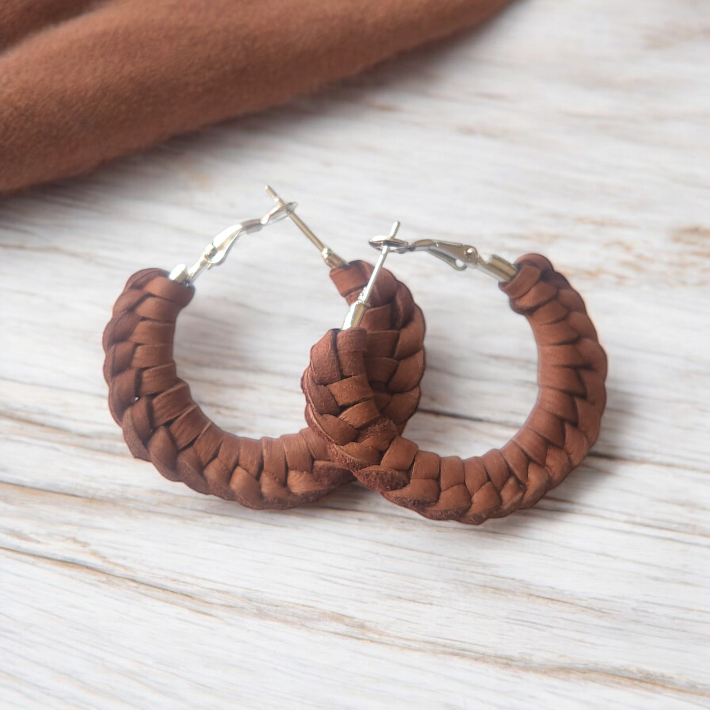 Braided Hoop Earrings (SM)