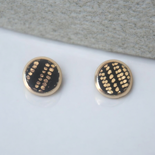 Black and Silver Studs (8mm)