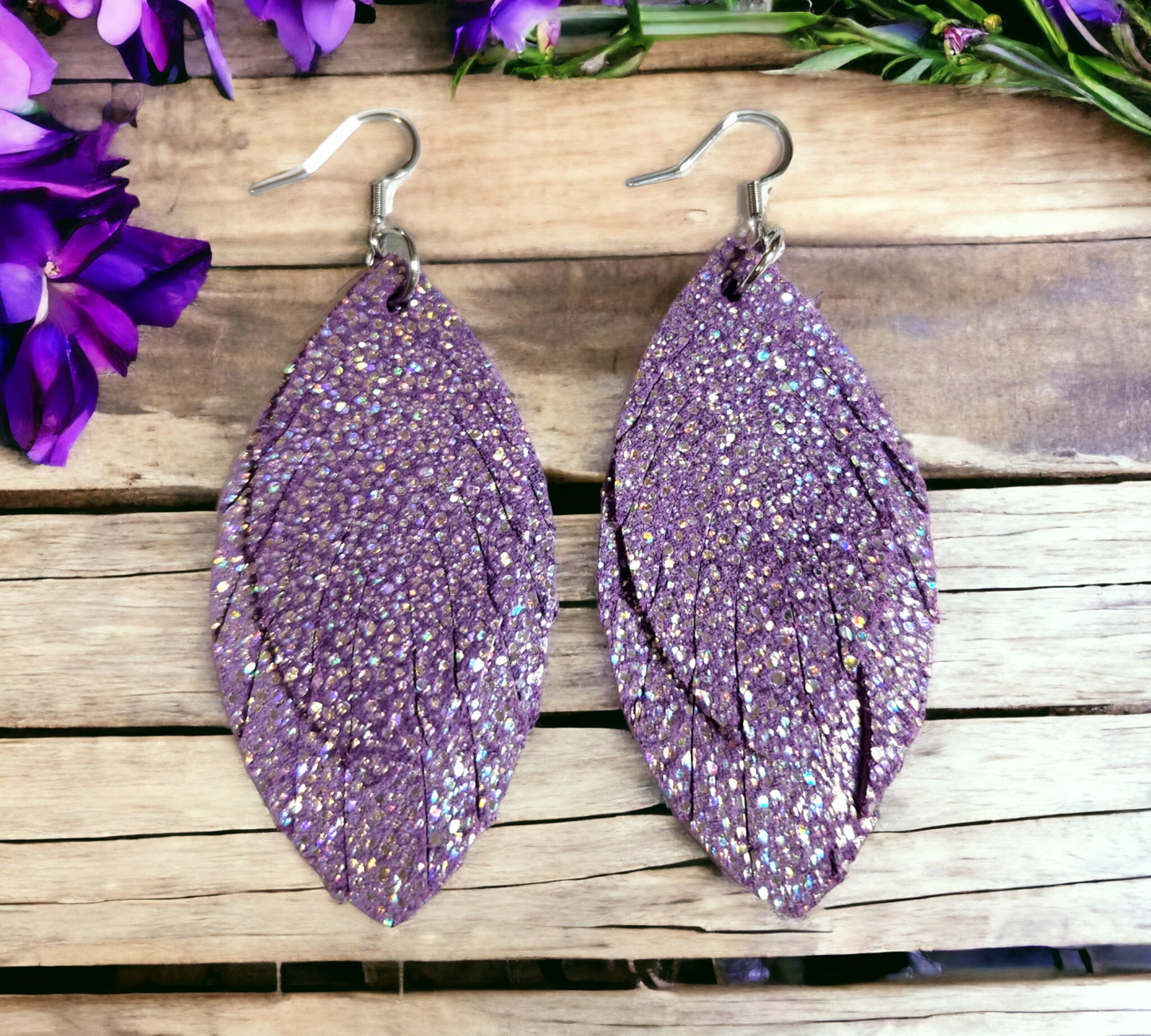Iris Purple Sparkle Diamond Fringe