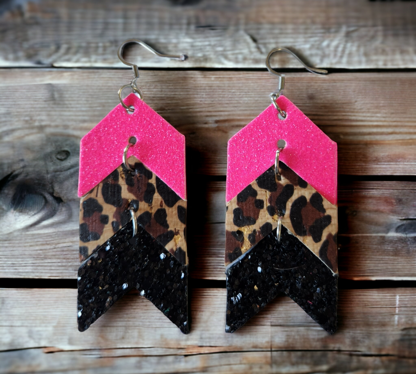 Hot Pink/Leopard and Black Chevron