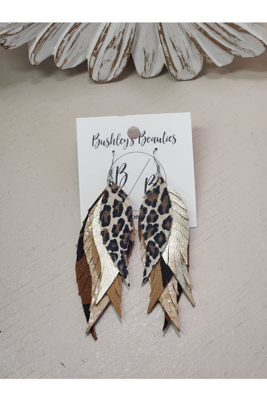 Leopard Fringe Feather (5 layer)